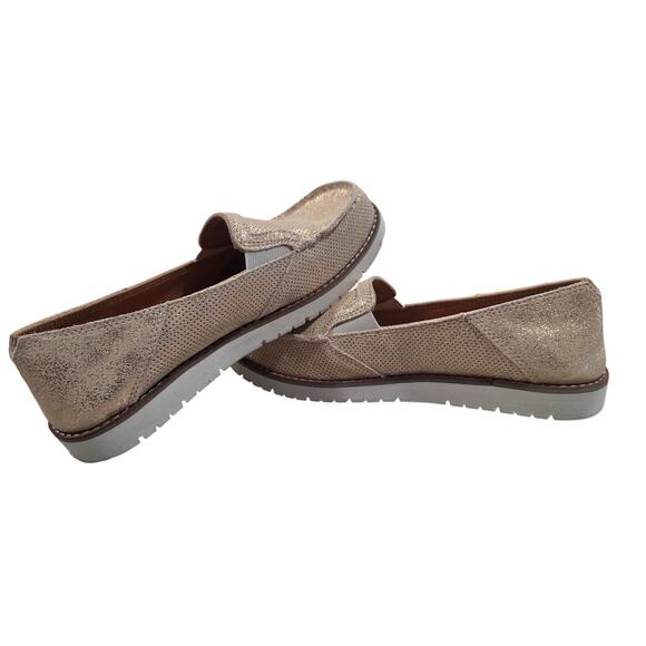 Ariat Women's Cruiser 360 Rose Gold Metallic Leather Slip-On Shoes size 8.5 BNWT - Picture 5 of 7